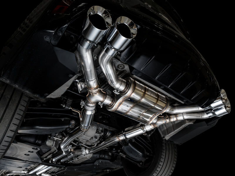 AWE Tuning 2021+ Cadillac CT4-V Blackwing SwitchPath Exhaust - Chrome Silver Tips - 3025-42436