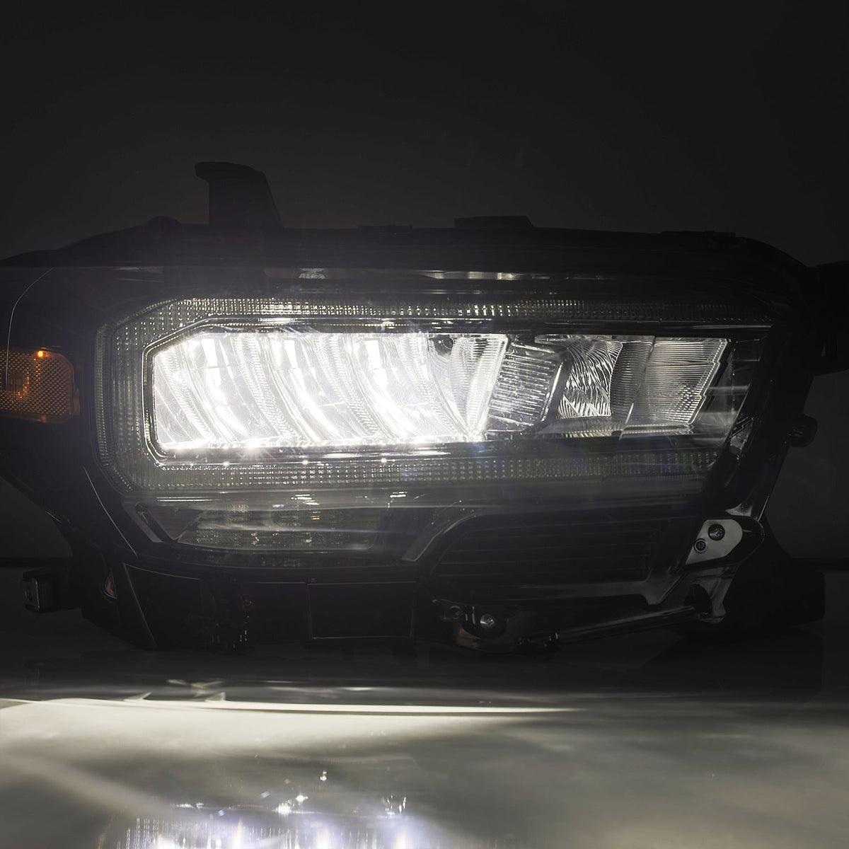 AlphaRex 16-23 Toyota Tacoma LUXX-Series LED Crystal Headlights - Alpha-Black - 880702 for 2016-2023 Toyota Tacoma - installe