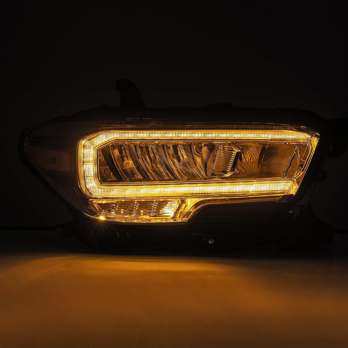 AlphaRex 16-23 Toyota Tacoma LUXX-Series Crystal Headlights - Chrome - 880703 for 2016-2023 Toyota Tacoma - detail view