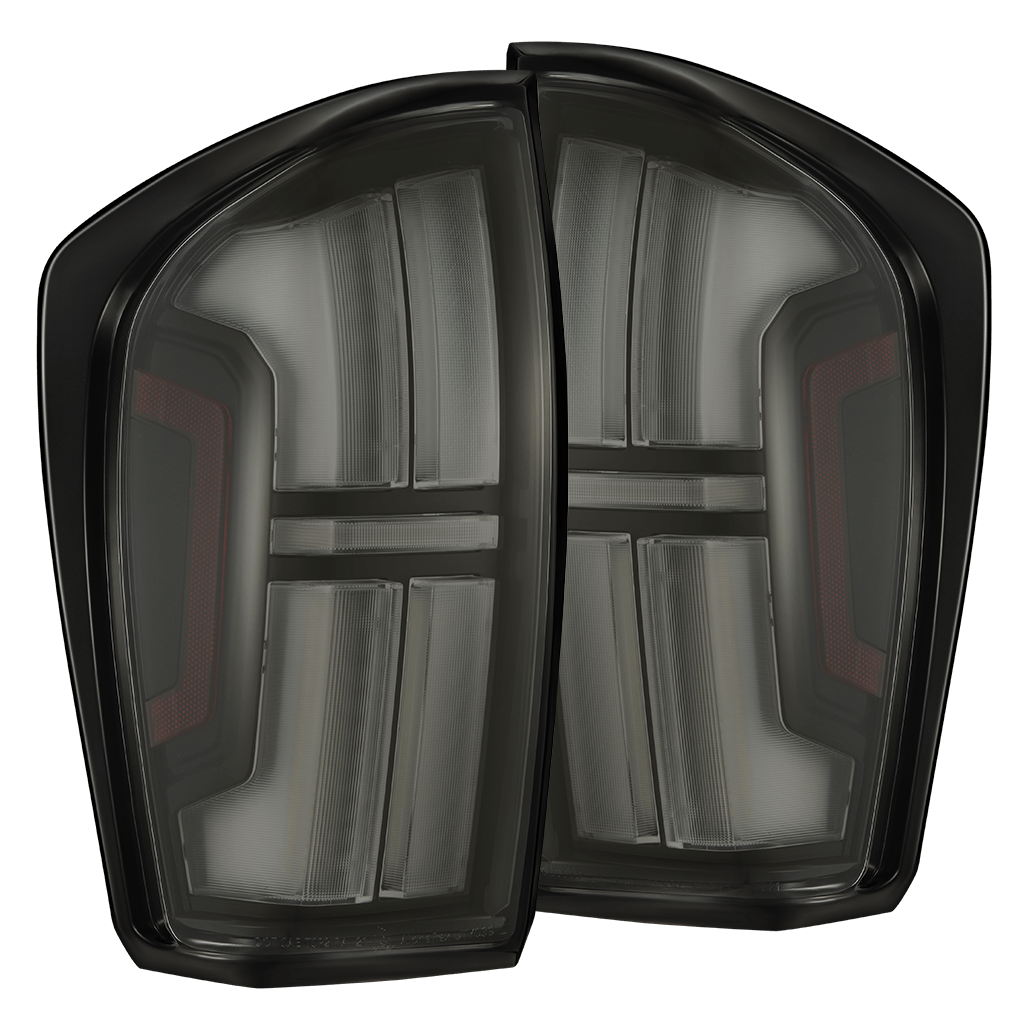 AlphaRex 16-23 Toyota Tacoma/Tundra NOVA-Series Prismatic LED Tail Lights Alpha-Black - 680092 for 2016-2023 Toyota Tacoma - 