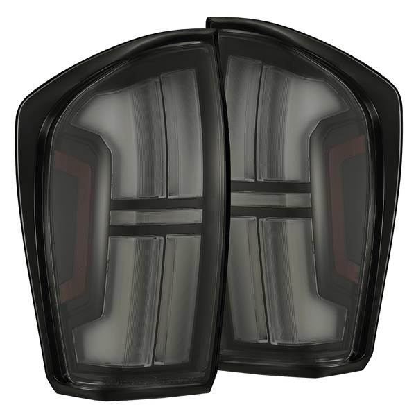 AlphaRex 16-23 Toyota Tacoma/Tundra NOVA-Series Prismatic LED Tail Lights Alpha-Black - 680092 for 2016-2023 Toyota Tacoma - 