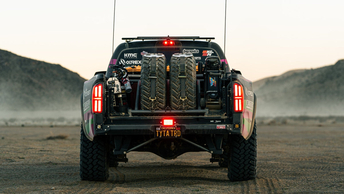AlphaRex 16-23 Toyota Tacoma/Tundra NOVA-Series Prismatic LED Tail Lights Alpha-Black - 680092 for 2016-2023 Toyota Tacoma - 