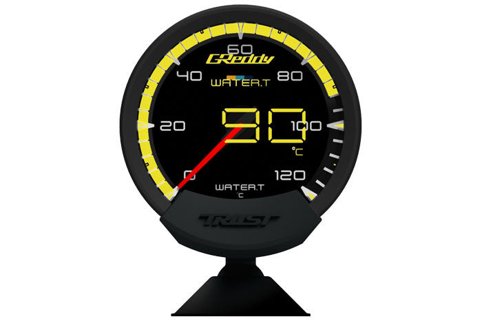 GReddy Sirius Unify Water Temperature Gauge Set (Sirius Meter w/Water Temp Sensor Set & Vision Disp) - 16001741