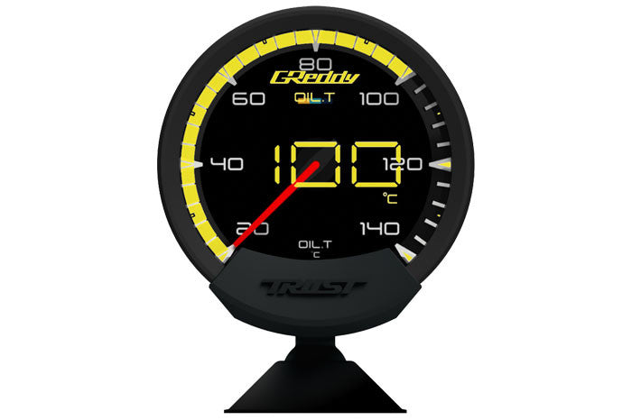 GReddy Sirius Unify Oil Temperature Gauge Set (Sirius Meter w/Oil Temp Sensor Set & Vision Disp) - 16001742