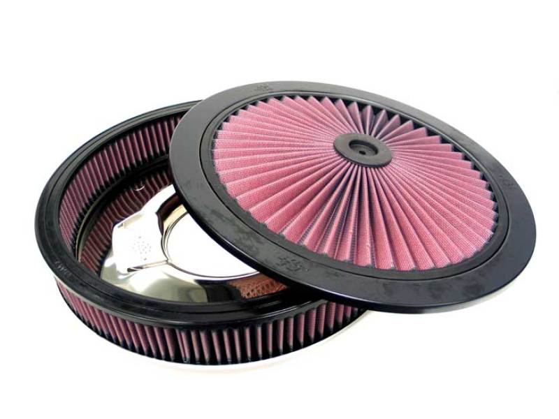 K&N X-Stream Round Custom Top Assembly Filter - Red 12in ID 5.125in Inlet Dia 2.313in Height - 66-3000 by K&N Engineering - f