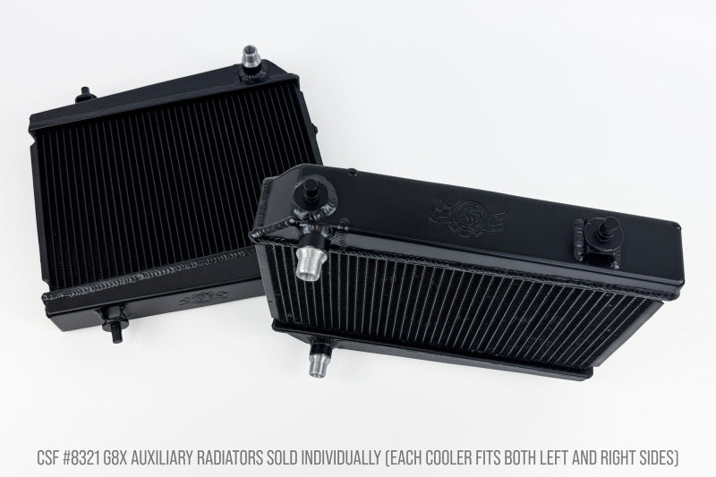 CSF BMW G8X M3/M4/M2 High-Performance Auxiliary Radiator - Single Radiator - 8321