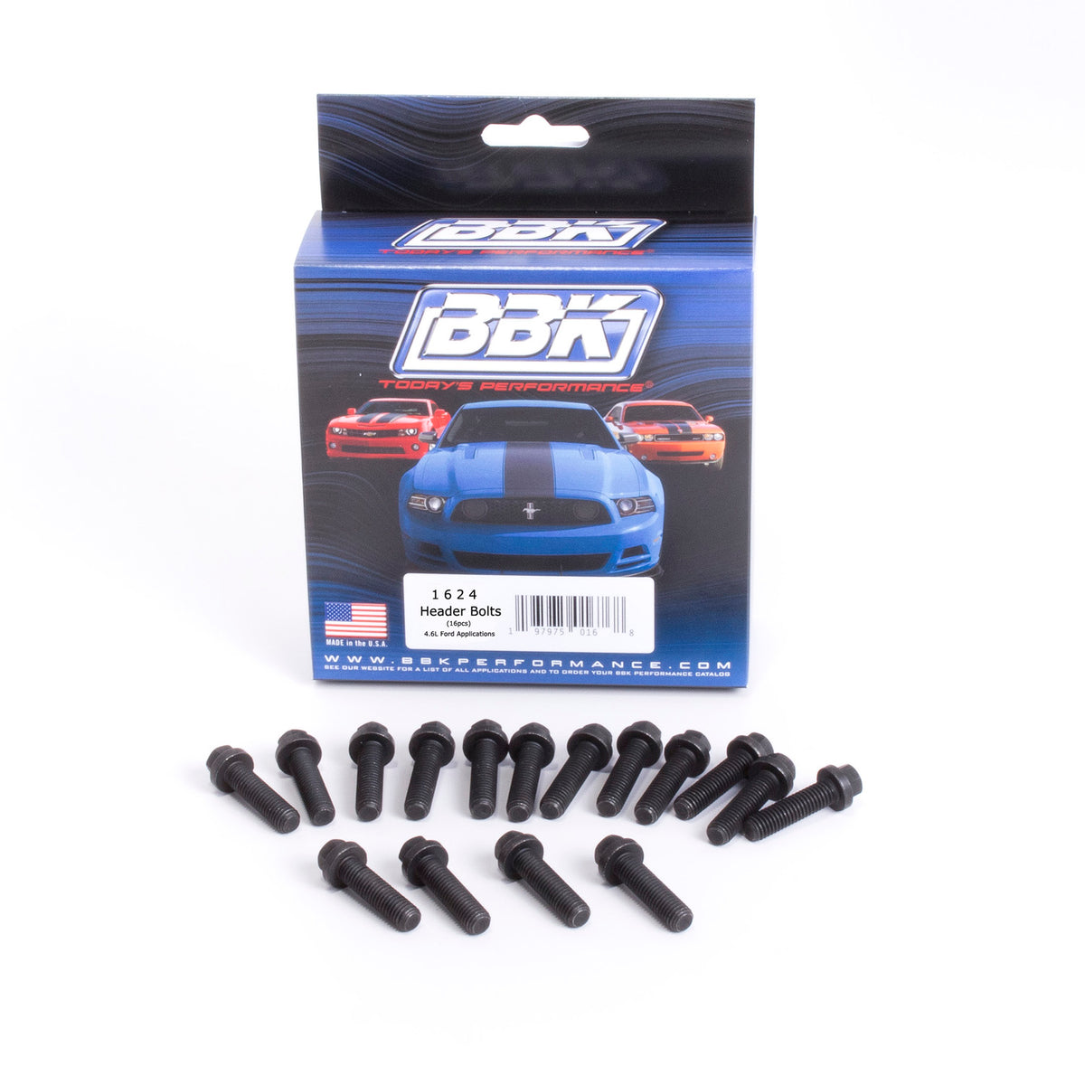 BBK Ford Modular 4.6 5.4 Exhaust Header Bolts 8mm 1.25 x 30mm (16) - 1624