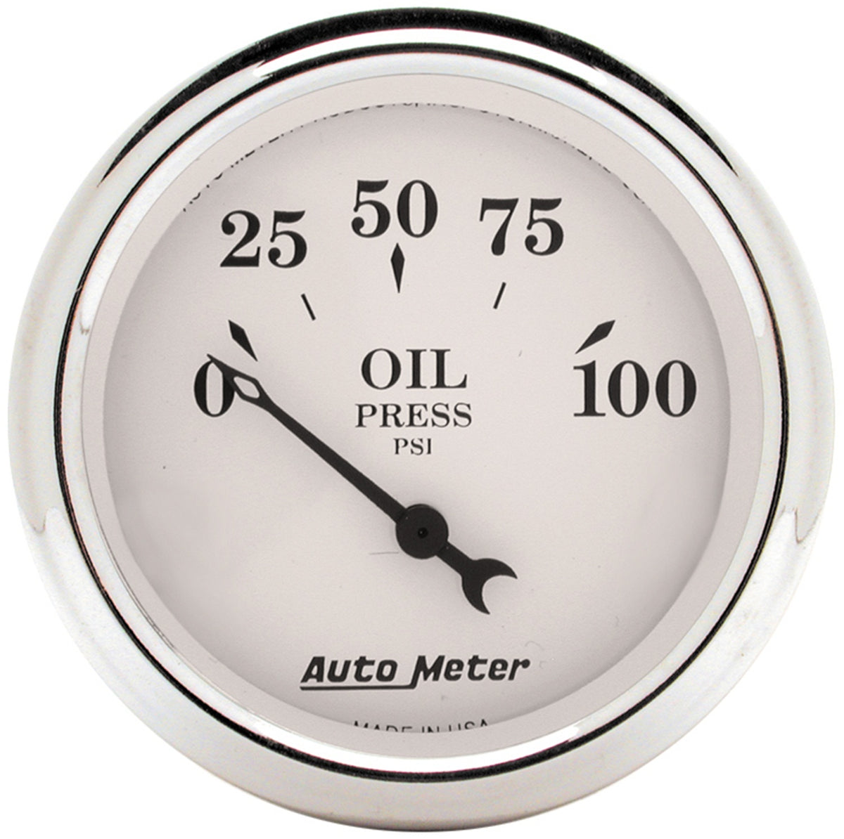 Autometer Old Tyme White 5 Piece Kit (MPH/FUEL/OILP/WTMP/BAT) 59-60 Chevy Car Direct-Fit Dash Kit - 7034-OTW