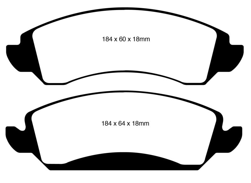 EBC 09-14 Cadillac Escalade 6.0 Hybrid Ultimax2 Front Brake Pads - UD1363