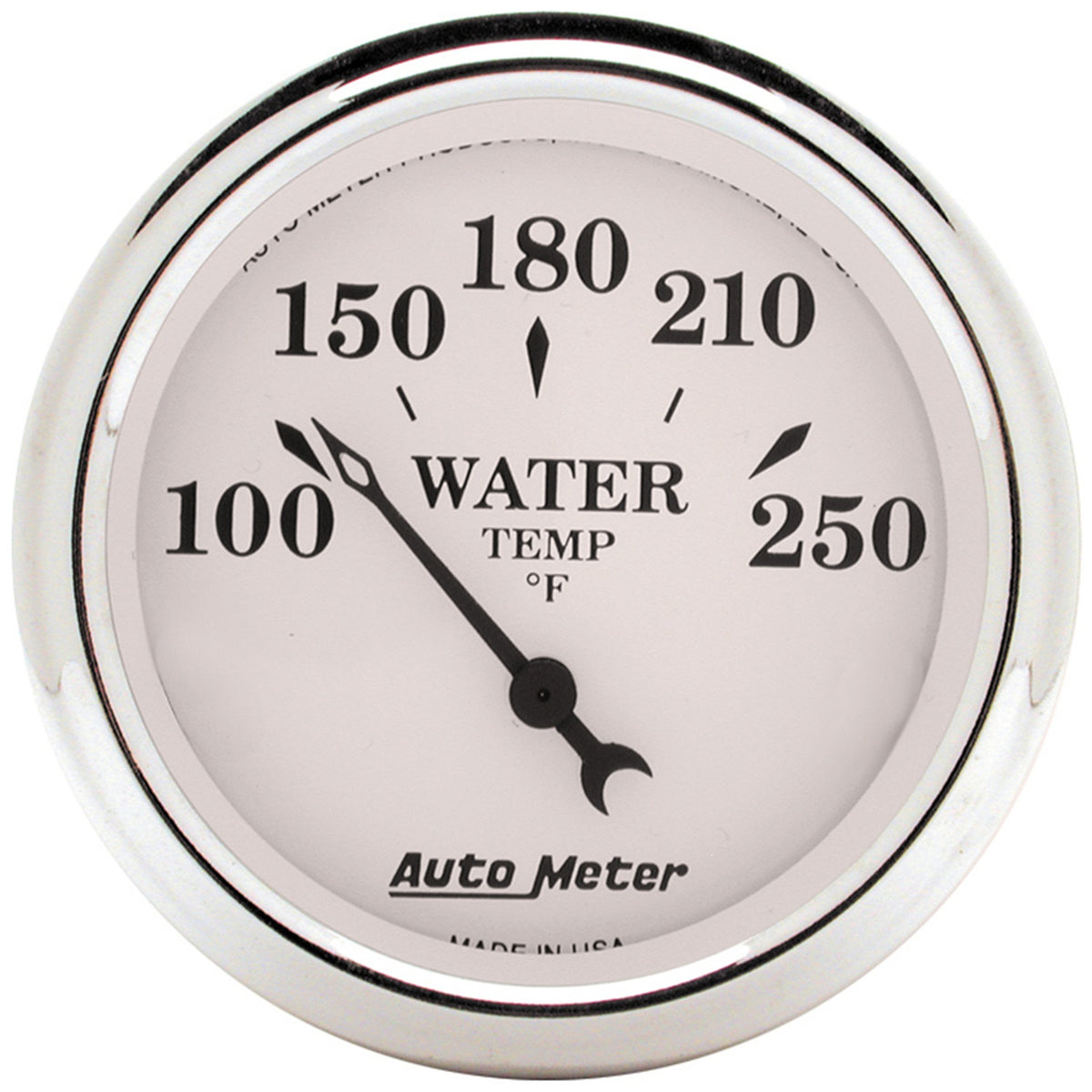 Autometer Old Tyme White 5 Piece Kit (MPH/FUEL/OILP/WTMP/BAT) 59-60 Chevy Car Direct-Fit Dash Kit - 7034-OTW