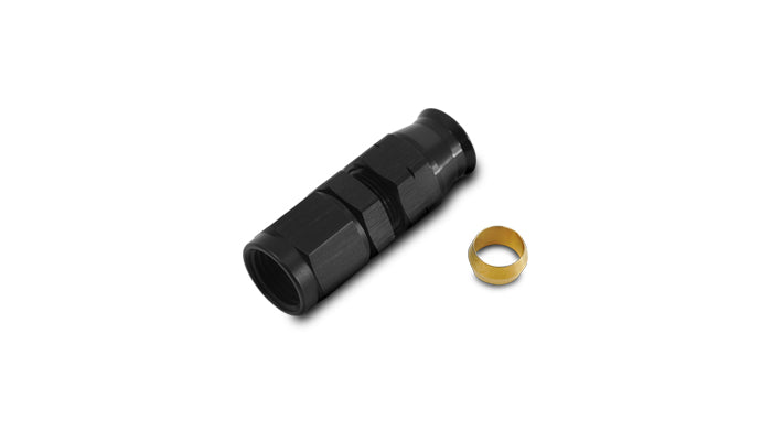 Vibrant -4AN Female to 1/4in Tube Adapter Fittings (w/ Brass Olive Insert) - 16444
