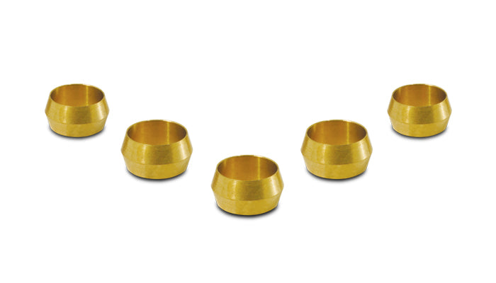 Vibrant 1/4in Brass Olive Inserts - 5pk - 16464