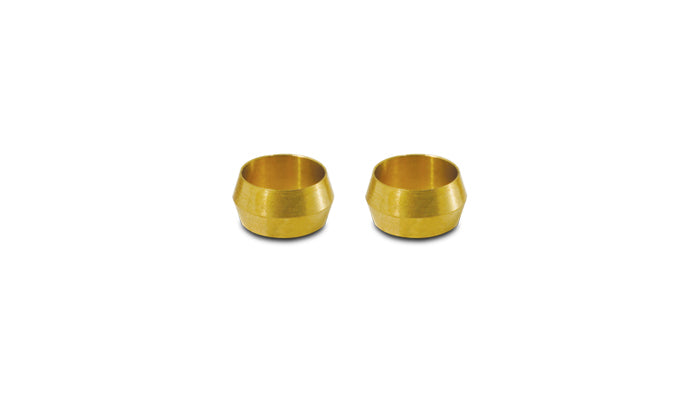 Vibrant 5/8in Brass Olive Hardline Tubing Inserts (2 Pack) - 16469