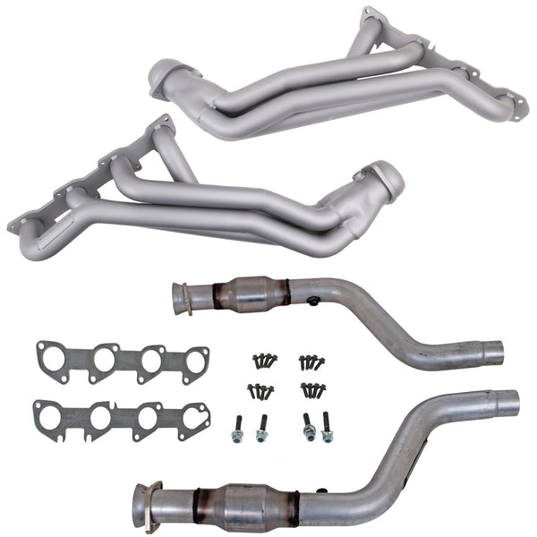 BBK 05-08 Dodge 5.7 Hemi (Car) Long Tube Headers w/High Flow Catted Mid Pipe (Ti Ceramic) - 16472
