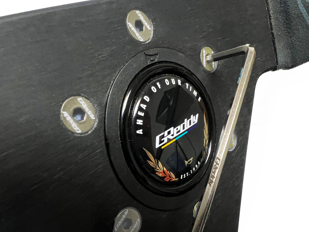 GReddy - GReddy Steering Wheel Bolt Kit(s) - Burnt Blue/Raw Gold Titanium - 16500104