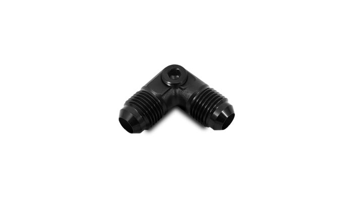 Vibrant -8AN to -8AN Male 90 Degree Union Adapter Fitting with 1/8in NPT Port - 16538