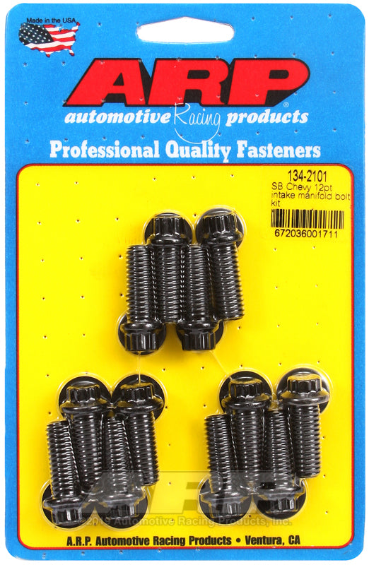 ARP SB Chevy 12pt Intake Manifold Bolt Kit (3/8 Socket) - 134-2101