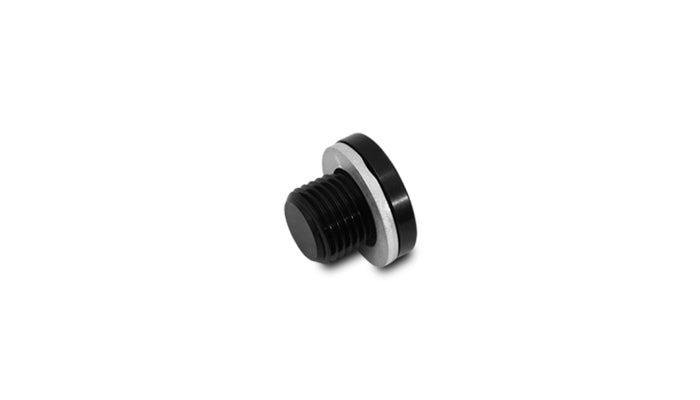 Vibrant M16 x 1.5 Metric Aluminum Port Plug with Crush Washer - 16664