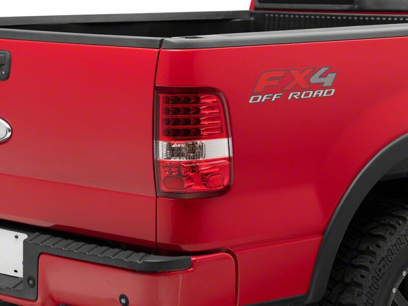 Raxiom 04-08 Ford F-150 Styleside LED Tail Lights- Chrome Housing- Red/Clear Lens - T542867 - close-up view 2