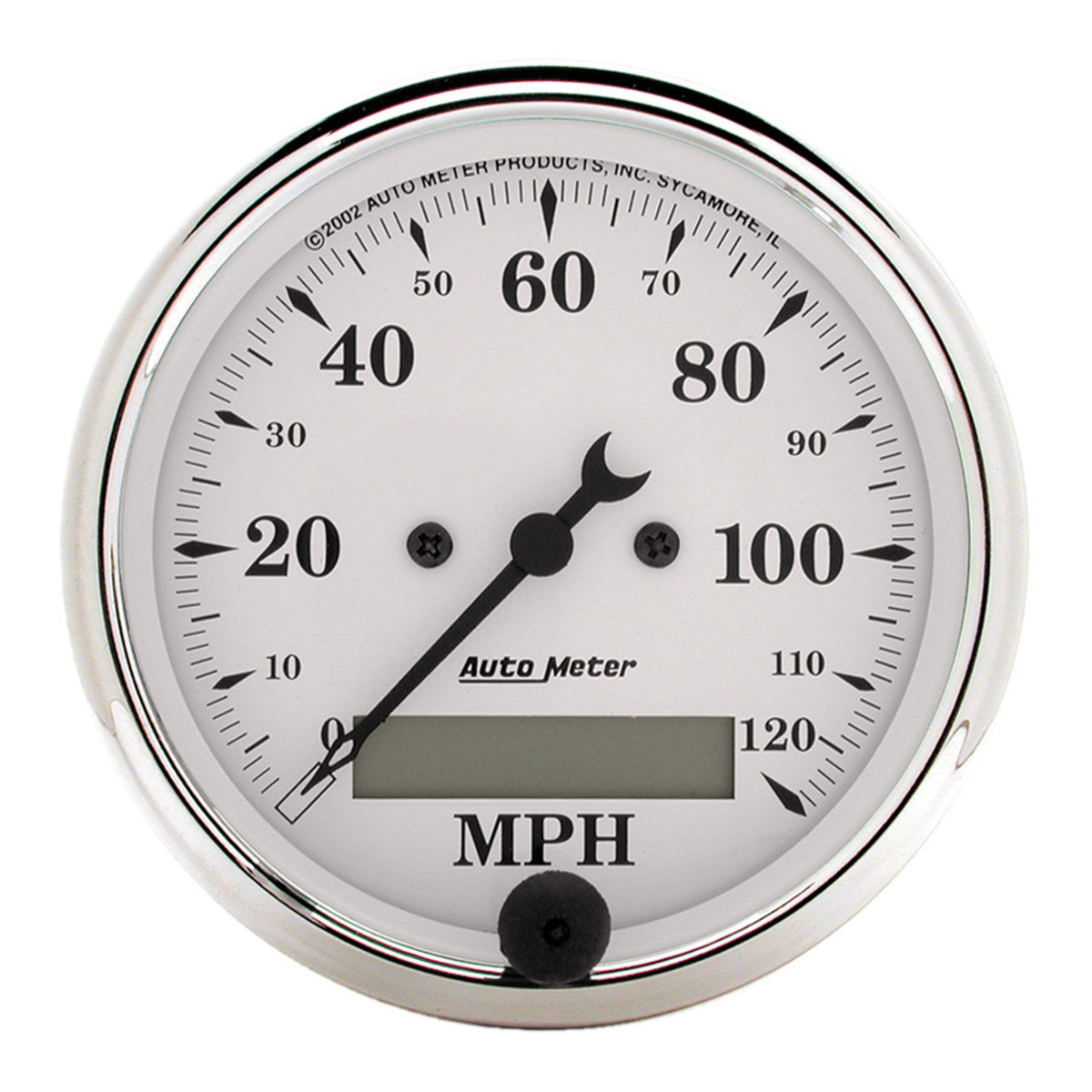 Autometer Old Tyme White 5 Piece Kit (MPH/FUEL/OILP/WTMP/BAT) 59-60 Chevy Car Direct-Fit Dash Kit - 7034-OTW