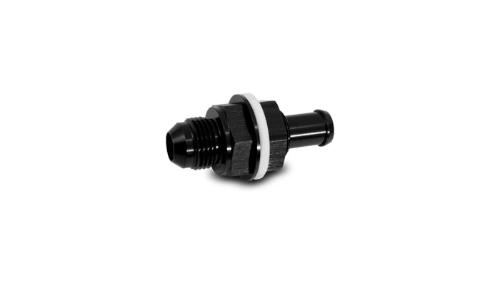 Vibrant Bulkhead Fuel Cell Adapter -6AN Male Flare x 3/8in Barb - 16906
