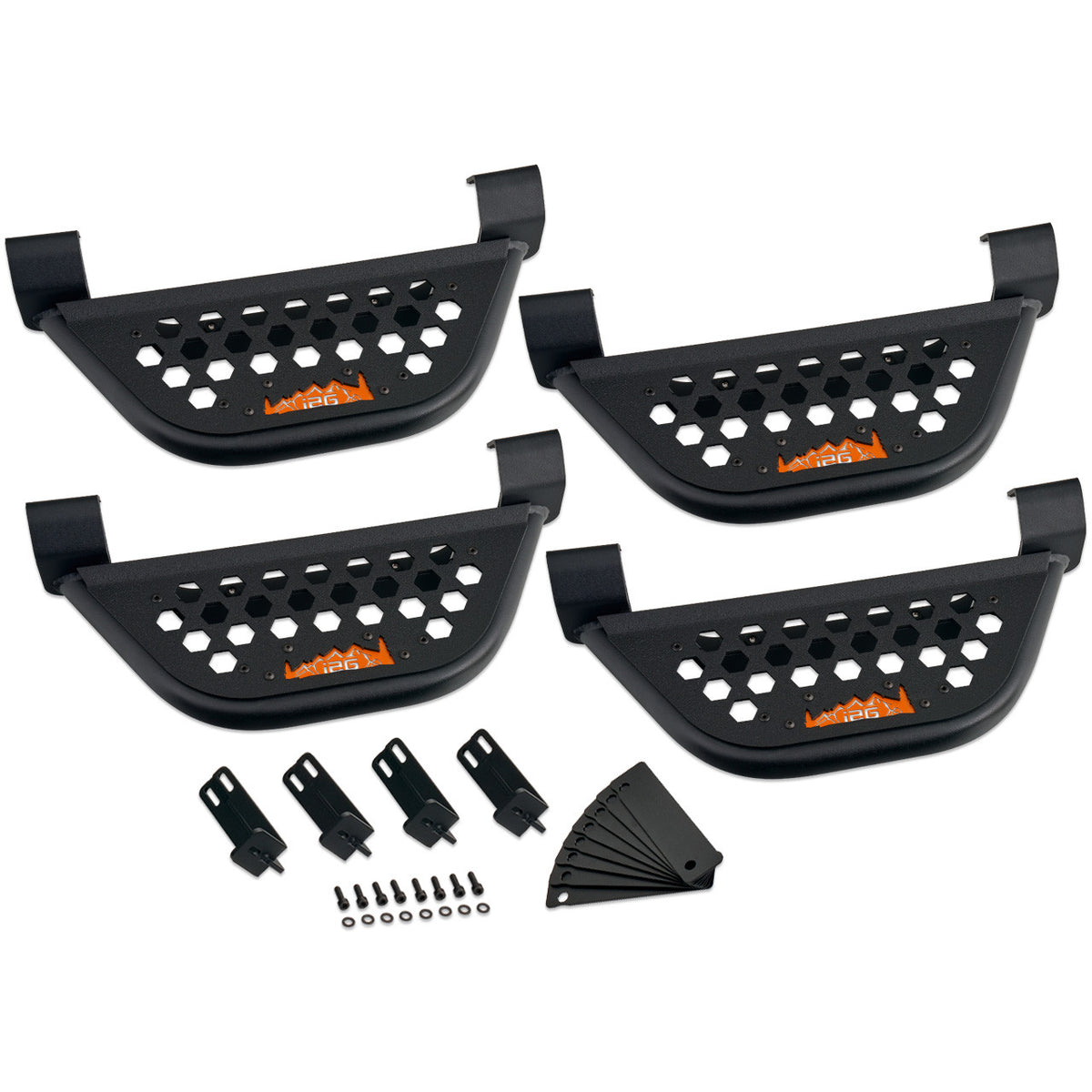 IAG EZ-Step Add-On (2 Pair) for 2018+ Jeep Wrangler 4 Door / 2020+ Gladiator - IAG-BDY-J2102