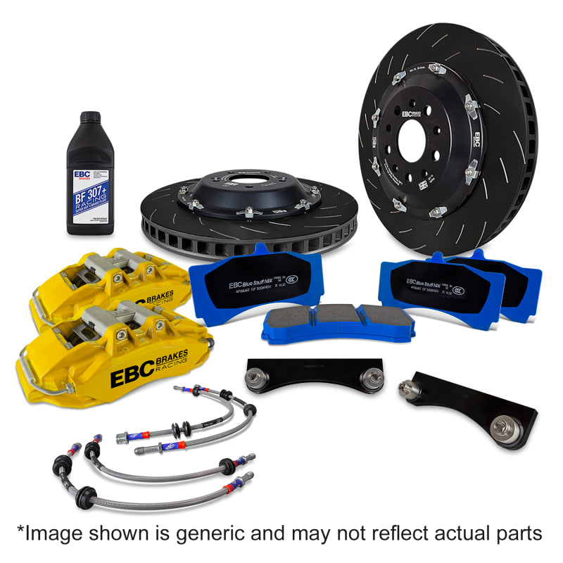 EBC Racing 2022+ Ineos Grenadier Yellow Apollo-6 Calipers 355mm Rotors Front Big Brake Kit - BBK068YEL-1