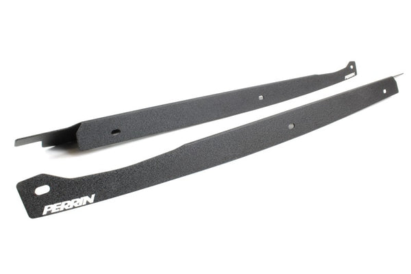 Perrin 08-14 Subaru WRX/STI Fender Shroud Set - Black - PSP-ENG-549BK for 2008-2021 Subaru WRX STI - front view
