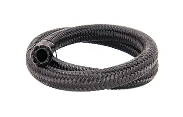 Torque Solution Nylon Braided Rubber Hose -10AN 5ft (0.56in ID) - TS-RH-NR10-5 by Torque Solution