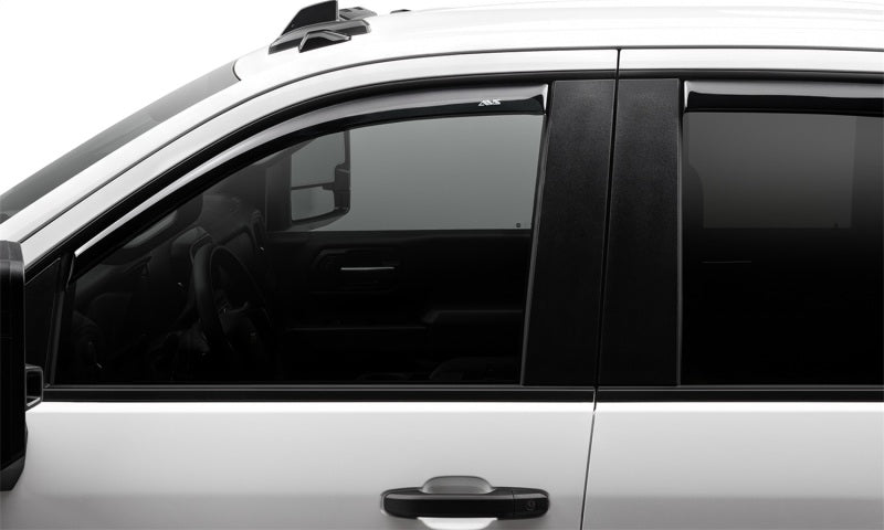 AVS 2019 Chevrolet Silverado 1500 Crew Cab Pickup Ventvisor In-Channel 4pc - Smoke - 194805