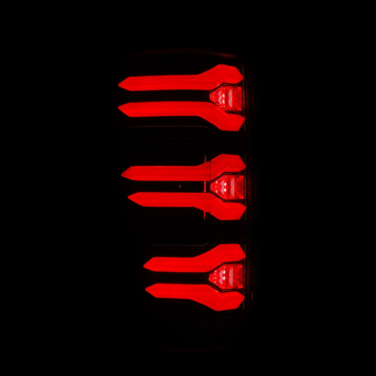 AlphaRex 17-19 Ford F150/F250/F350 LUXX LED Taillights - Black - 659091 for 2017-2019 Ford F 150 - close-up