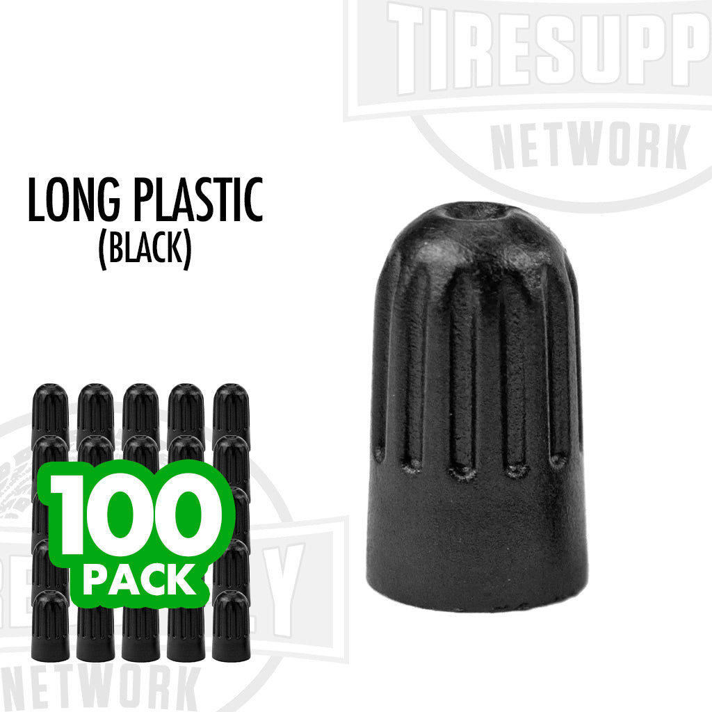 31 Inc - Long Black Plastic Cap W/ Seal (Bx100) - SS17-492L-1