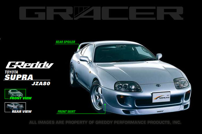 GReddy - Toyota Supra (JZA80) GReddy GRacer Aero Lip Spoiler / Wing - 17010021