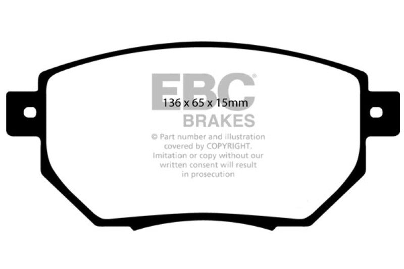 EBC 03-05 Infiniti FX35 3.5 Greenstuff Front Brake Pads - DP61659