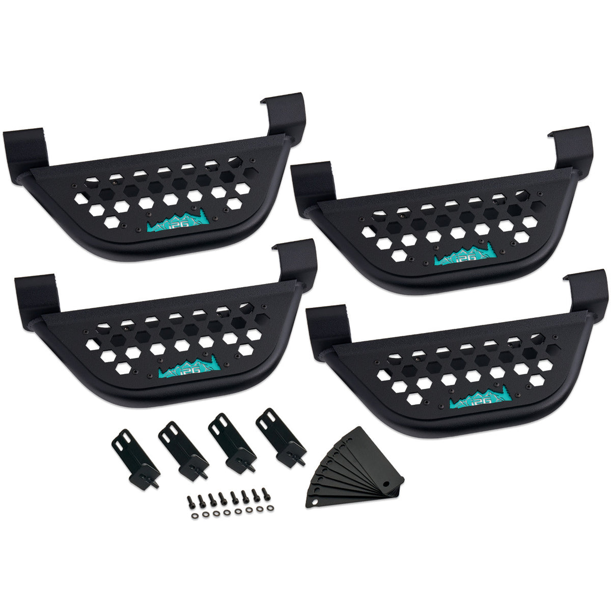 IAG EZ-Step Add-On (2 Pair) for 2018+ Jeep Wrangler 4 Door / 2020+ Gladiator - IAG-BDY-J2102