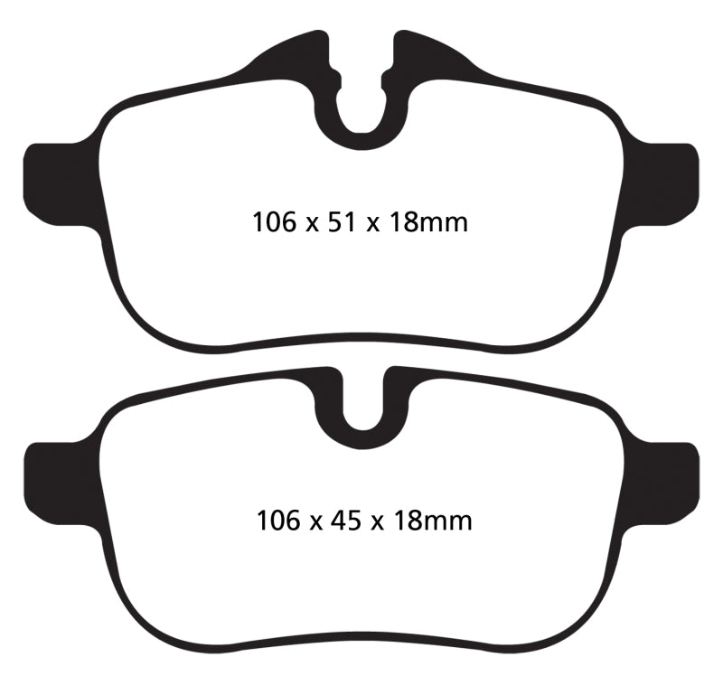 EBC 09+ BMW Z4 3.0 (E89) Redstuff Rear Brake Pads - DP32046C