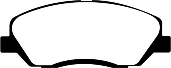 EBC 06-09 Hyundai Entourage 3.8 Greenstuff Front Brake Pads - DP61783 for 2007-2022 Hyundai Santa Fe - front view