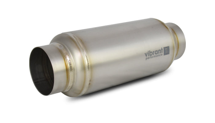 Vibrant Titanium Resonator 3in. Inlet / 3in. Outlet x 12in. Long - 17530