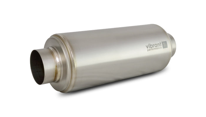 Vibrant Titanium Resonator 3in. Inlet / 3in. Outlet x 16in. Long - 17532