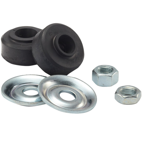 QA1 Stud Top Bushing Kit w/Jam Nuts - 5/8in & 7/8in Hole Bushings - MK03 by QA1 - front view