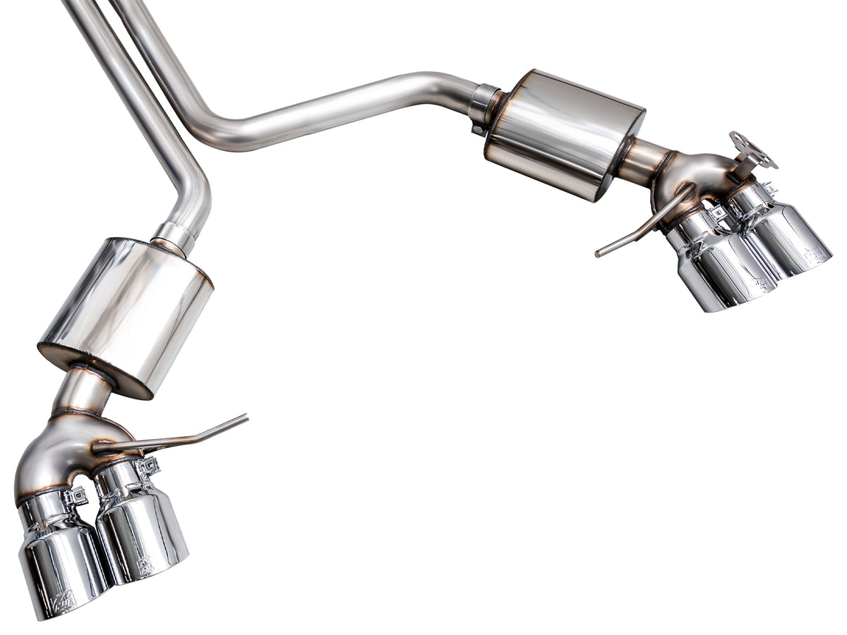 AWE Tuning 19-21 Porsche Macan 3.0T/2.9TT Touring Edition Catback Exhaust w/ Chrome Silver Tips - 3015-42951