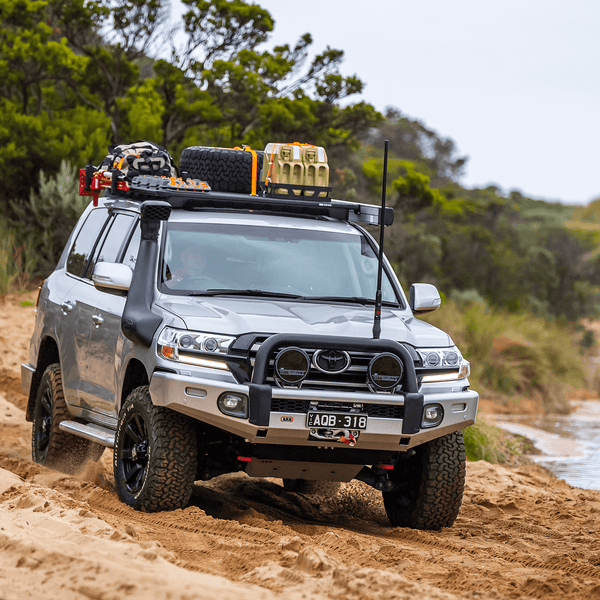 ARB BASE Rack Mount Kit with Deflector - 1770020 - 17915090 for 2008-2021 Toyota Land Cruiser - front view