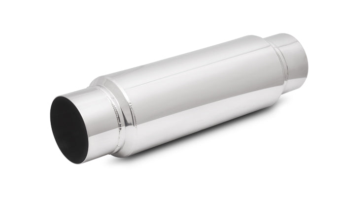 Vibrant SS Resonator (Standard Design) 2.5in inlet/outlet x 18in long w/ 5in OD resonator body - 17930