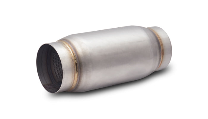 Vibrant SS Race Muffler 4in inlet/outlet x 9in long - 1797