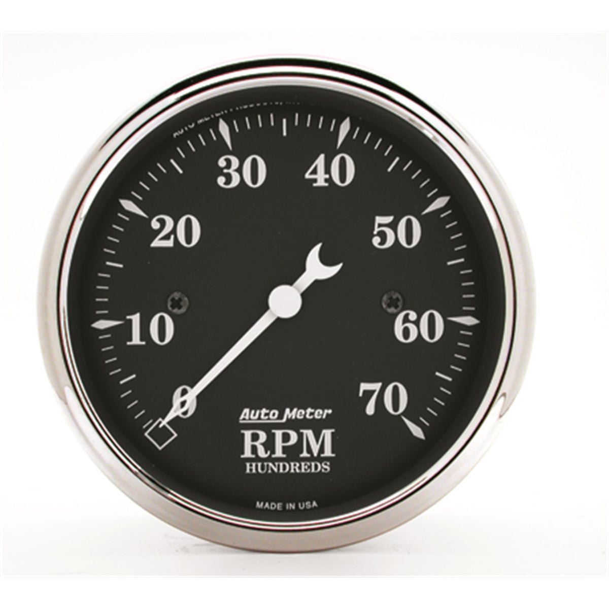 Autometer Old Tyme Black Gauge Kit 6 Pc Ford Truck 53-55 Tach/Mph/Fuel/Oilp/Wtmp/Volt - 7048-OTB