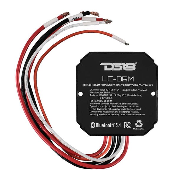 DS18 Bluetooth Module Digital LED Lights Control IP66 Waterproof Rating - LC-DRM - front view