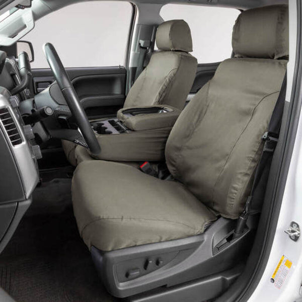 Covercraft 23 Chevrolet Equinox Polycotton SeatSaver Custom Front Row Seat Covers - Misty Grey - SS2604PCCT for 2023-2024 Che