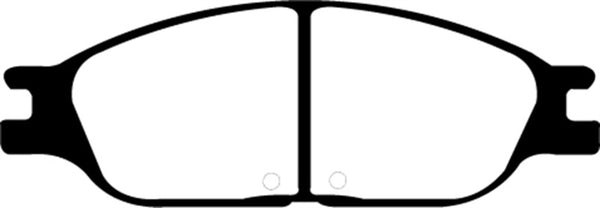 EBC 99-00 Ford Windstar 3.0 Ultimax2 Front Brake Pads - UD803 for 1999-2003 Ford Windstar - front view