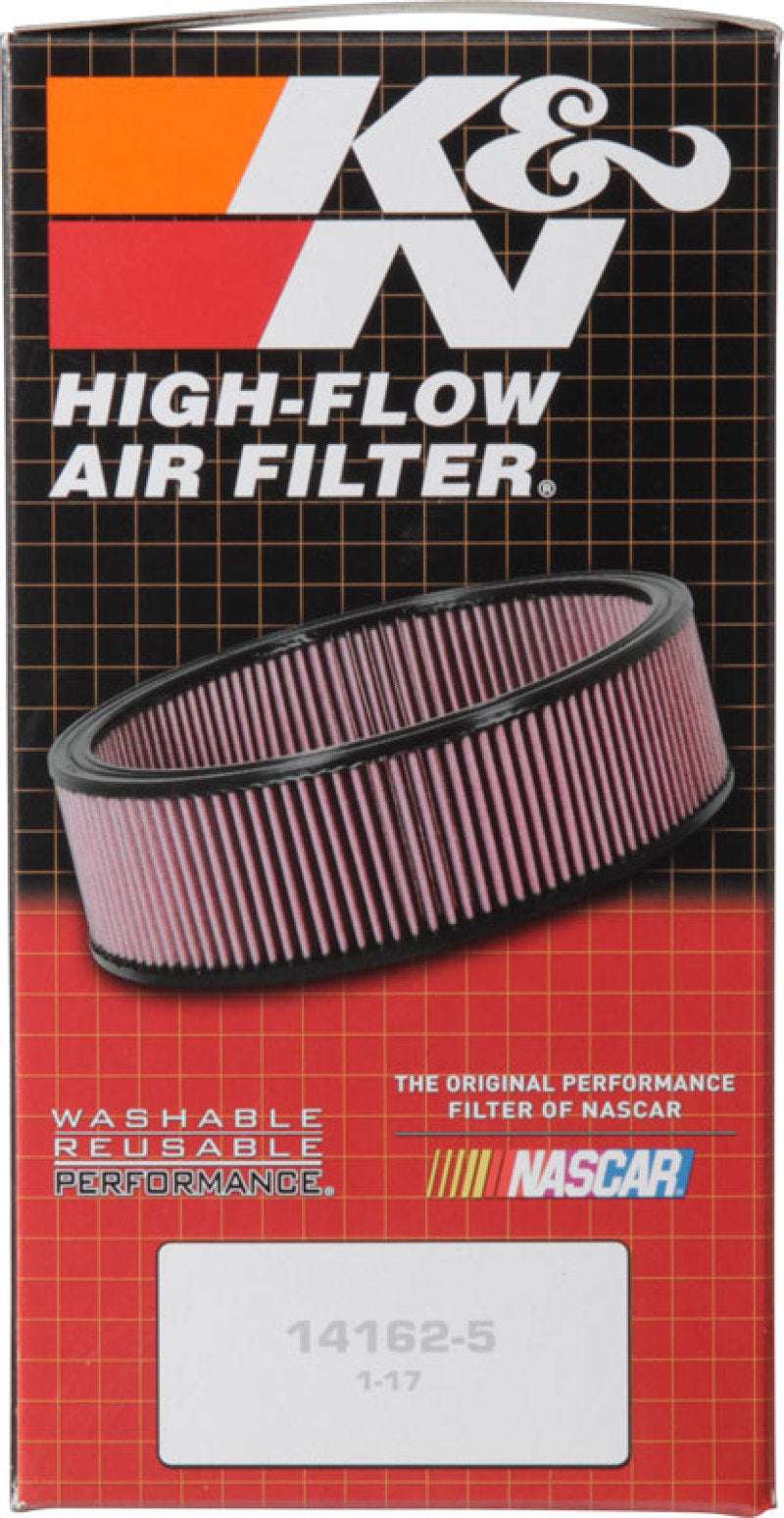 K&N Custom Oval Race Filter 5-1/8in FLG / 9in OD x 3-3/8in HW/VENT - 60-1110