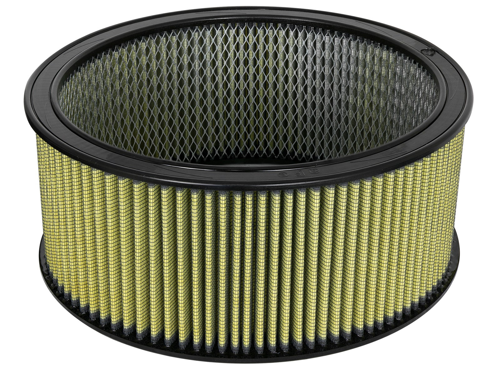 aFe MagnumFLOW Air Filters Round Racing PG7 A/F RR PG7 14OD x 12ID x 6H IN with E/M - 18-11477